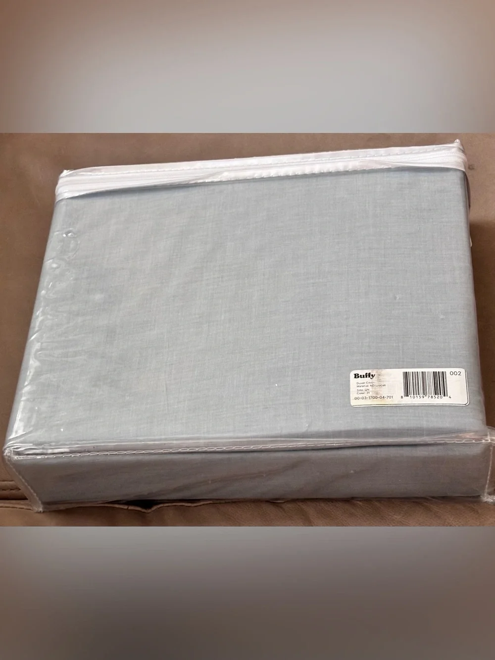 Buffy Eucalyptus Lyocell Duvet Cover Queen Light Blue NWT Soft Cooling Bedding